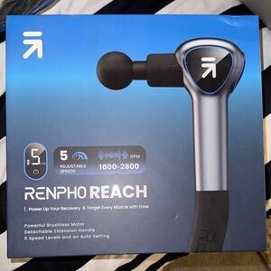 RENPHO Reach Black Massage Gun